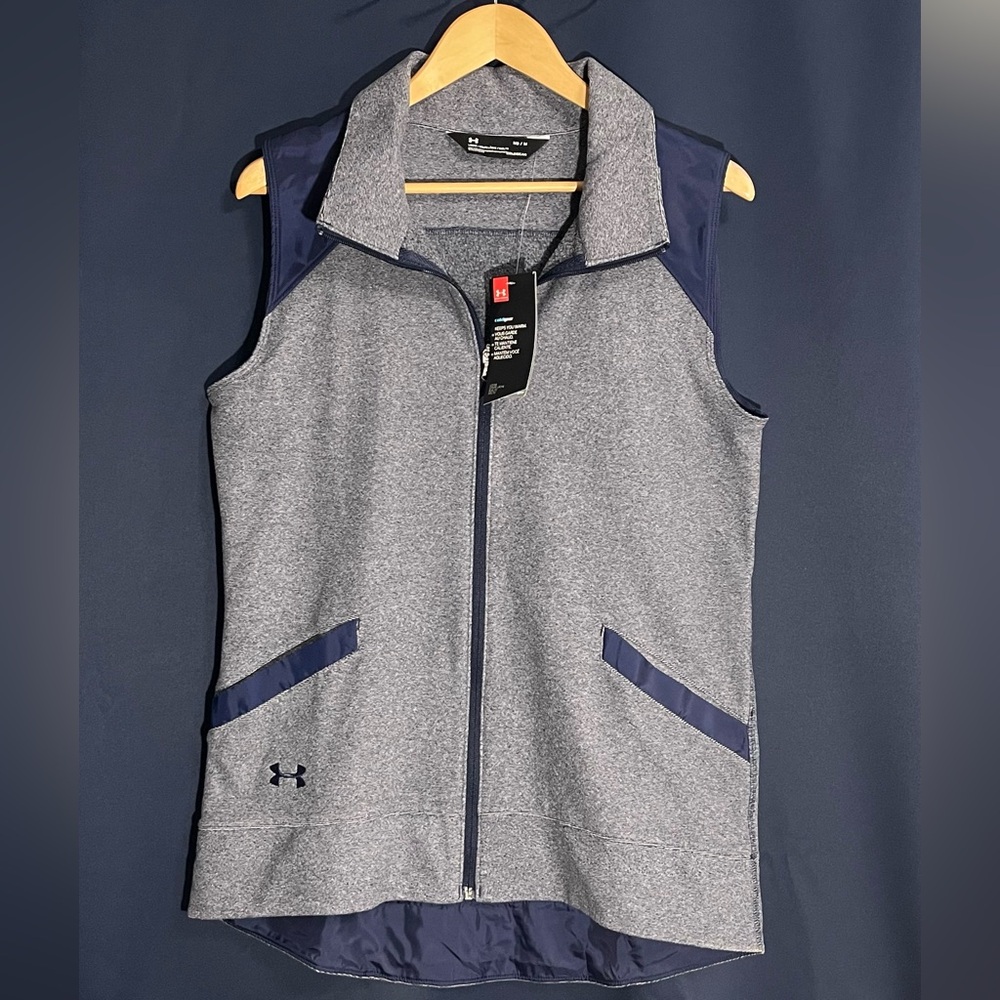 Under Armour Heather Gray and Navy Vest